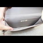 Neiman Marcus  Metallic Chevron stitch clutch Photo 4