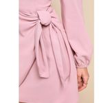 Believe It or Knot Rose Pink Long Sleeve Tie Photo 3