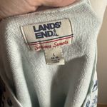 Vintage lands end Blue and White Scenic Print Sweatshirt size large Photo 11
