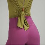 Lululemon  Modal Open Up Tie Back T-Shirt Bronze Green 12 Photo 2