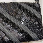 Chico's ELEGANT BLACK BEADED CLUTCH
SILK RIBBON THROUGHOUT CHAIN HANDLES Photo 7