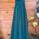Lulus  Vivid Imagination Emerald Green Cutout Maxi Dress Weeding Bridesmaid Sz S Photo 4