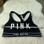 PINK - Victoria's Secret VS Victoria’s Secret Pink Nation Black Logo Sports Bra Photo 1