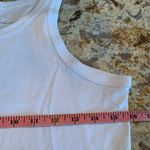 Everlane Tank Top Womens XS White The Organic Cotton Cutaway High Neck Photo 4