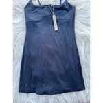 SKIMS Smooth Lounge Skimpy Strap Scoop Neck Mini Dress Obsidian Size Small Photo 4