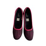 Puma Vintage Black Pink Tech Fabric Wedges Size 8.5 Photo 5