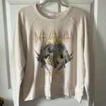 Daydreamer  Women’s Def Leppard Adrenalize Sweatshirt‎ in Ivory Size Med Photo 6