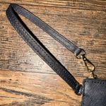 Michael Kors  Black Saffiano Leather Zip Card Case Wallet Lanyard‎ Photo 2