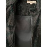 Bamboo‎ Traders Petite Paisley Jacket PXL Green Silver Zip Up Fitted Blazer Coat Size XL Photo 6
