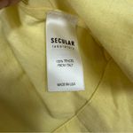 Revolve Secular Yellow Casual Button Down Collared Blouse Womens S Casual Beachy Photo 5