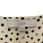 Ann Taylor  LOFT Petites Sleeveless Top Size MP Light Yellow Black Gray Splotches Photo 6