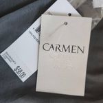 Carmen Marc Valvo  Green Blouse NWT Size Small Dark Green Top Photo 5