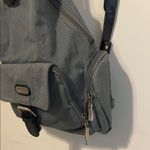 Baggallini  convertible mini sling backpack purse bag grey nylon fabric w/ black Photo 2