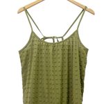 Madewell  Swiss Dot Maxi Dress Cotton Tiered Cover Up Moss Green Size Medium Photo 4