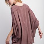 easel  Mineral Washed Gauze Loose Fit Top In green size large Photo 11