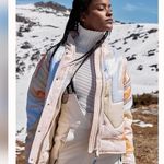 Free People New Shine On Retro Puffer Coat Jacket Size Photo 3