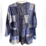 Pilcro  Anthropologie Blouse Tunic‎ Patchwork Print Tiered Medium Petite Photo 1
