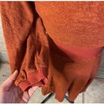 Mia Joy Terracotta Textured Knit Crew Neck Midi Sweater Dress Size S Orange Photo 1