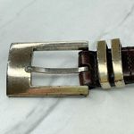 Fossil Vintage  Womens Brown Genuine Leather Belt Silver Buckle ✨ Photo 9