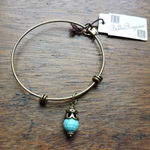 NWT Bella Ryann Gold and Turquoise Charm Bracelet Photo 0