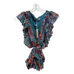 Hutch NWT Anthropologie Lenza Ruffle Wrap Top Garden Party Floral Size S Photo 5