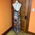 Lani boho plunging earthy maxi dress Size M Photo 10