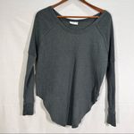 ARITZIA TNA Alter Thermal Knit Sweater Sz XS Gray Long Sleeve Pull Over Comfy Photo 0