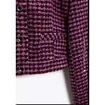 ZARA textured cropped blazer  Size Medium Photo 2