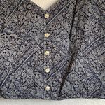 American Eagle NWT AEO Floral Crop Tank Top in Blue Photo 2