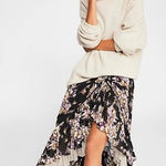 Free People Softly Structured Tunic Sweater Turtleneck Rib Knit S Photo 0