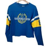 Riverdale High Varsity Long Sleeved Crop Top Blue Size M Photo 3