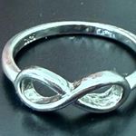 925 Sterling Silver Love Knot Infinity Ring Size 9.5 Photo 5