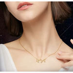 Boutique NEW Taurus 18k Gold Constellation Zodiac Star Necklace Birthday‎ Astrology Photo 15