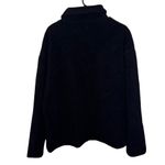 Topshop Borg Quarter Zip Black Fleece Hoodie Long Sleeve Pouch Pocket Sweater M Photo 2