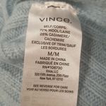 Vince 💕💕 Ribbed Mock Neck Wool Cashmere Blend Sweater ~ Heather Aria Blue M NWT Photo 15