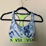 Victoria's Secret Victoria’s Secret Blue Tie Dye Neon Sports Bra Photo 2