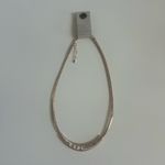 Anthropologie  Gold Crystal Ribbed Snake Chain Collar Necklace Jewelry Accessory  Photo 2