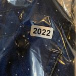 Madewell ‎ Top Womens M Blue Popover Denim Polka Dot Cotton Photo 8