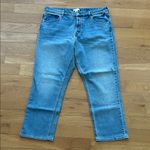 H&M NWT  Straight Leg Classic Denim Blue Jeans Button Fly Women Size 16 Photo 10