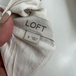 Ann Taylor NEW Victoria Ruffle Midi Dress Size 8 Cutout Back Shimmer Stripe Photo 6