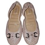 Me Too Lila Ballerina Leather Perforated Flats Slip On Shoes Sz 7.5M Photo 0