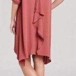 BCBGMAXAZRIA  Cynthia Terracotta Ruffle Long Sleeve Mini Dress M Photo 1