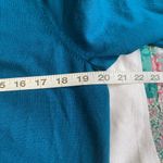 Torrid Teal Knit Short Sleeve Sweater lace inset sz 1 Photo 1