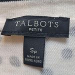 Talbots Petite Cream Polka Dot Sleeveless Sweater Photo 5