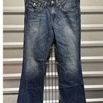 Y Jeans Los Angeles Women Y2K Flare Leg Bling Jeans Embelished Pockets Size 7/8 Blue Photo 0