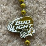 NWOT Bud Light Lime Green Beaded Necklace Photo 4
