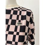 Puma DOWNTOWN XL Pink Black Skate Punk CHECK Crew Neck Cotton Tshirt Photo 7