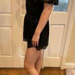 Boutique Sequin Lace Black Romper Size M Photo 4