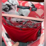 Covington  Essentials Women's Sheer Pink Floral Career Top 21” P2P Photo 5