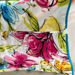 Mia Paluzzi Strapless Hibiscus Mini Dress Tropical Floral Print Size 2 Y2K Party White Photo 4